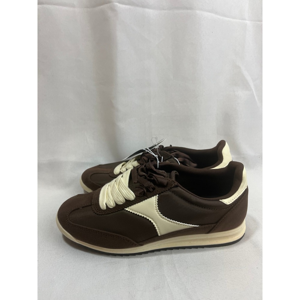 Universal Thread Brown Cream Retro Jogger Sneakers Womens Size 6‎ NWT